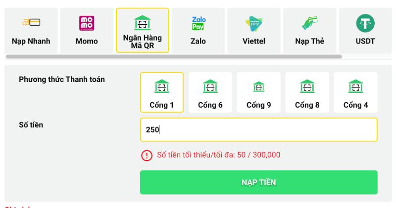 Hướng Dẫn Nạp Tiền Betvisa Bằng Nhiều Phương Thức 4 Nạp tiền qua ngân hàng bằng mã QR
